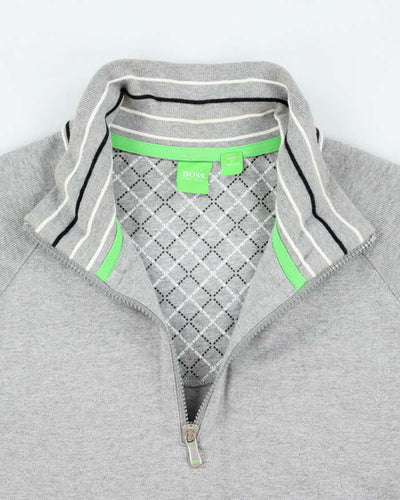 Vintage Hugo Boss Quarter Zip Sweatshirt - M