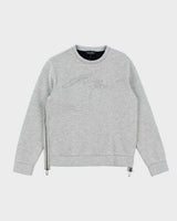 Vintage 2000's Emporio Armani Side Zip Embroidered Logo Sweatshirt - S