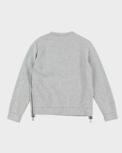Vintage 2000's Emporio Armani Side Zip Embroidered Logo Sweatshirt - S