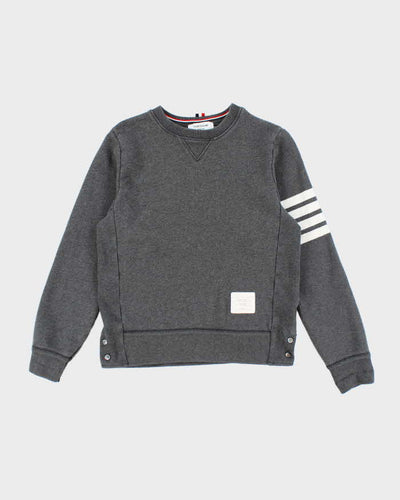 Vintage 2000's Thom Browne Four Striped Sleeve Sweatshirt - L