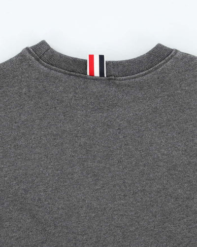 Vintage 2000's Thom Browne Four Striped Sleeve Sweatshirt - L