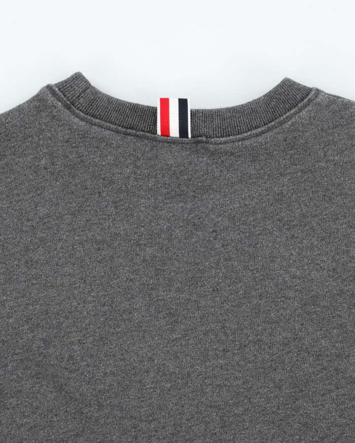 Vintage 2000's Thom Browne Four Striped Sleeve Sweatshirt - L
