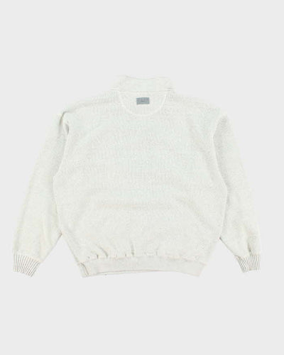 Vintage 2000's US Open Embroidered Logo Quarter Button Sweatshirt - XL