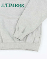 Alltimers Skateboarding Embroidered Centre Logo Quarter Zip Sweatshirt - L