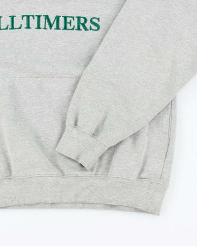 Alltimers Skateboarding Embroidered Centre Logo Quarter Zip Sweatshirt - L