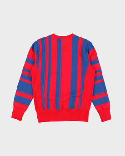 Vintage 00s Champion Reverse Weave Striped Sweatshirt - XS