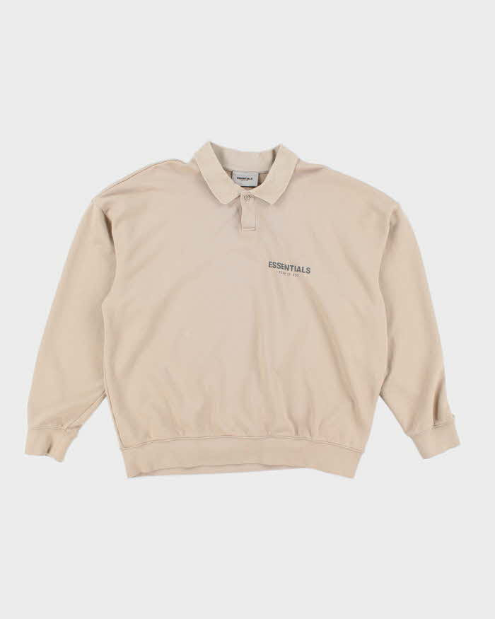 Vintage Essentials First Season Quarter Button Sweatshirt - L