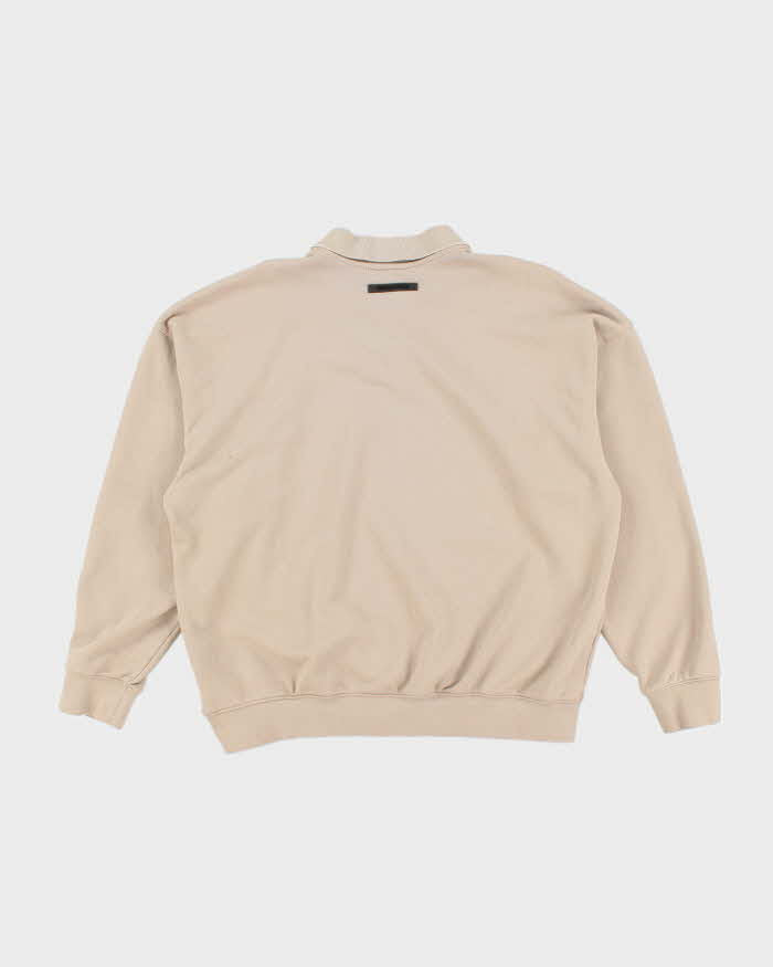 Vintage Essentials First Season Quarter Button Sweatshirt - L