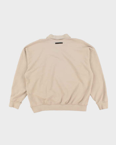 Vintage Essentials First Season Quarter Button Sweatshirt - L