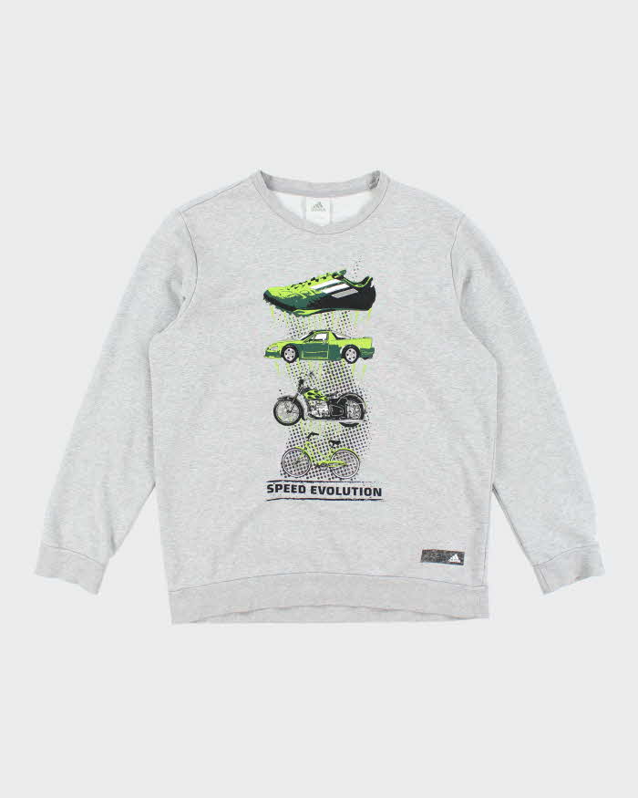 Vintage Adidas Predator Football Graphic Sweatshirt - XL