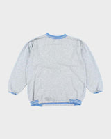 Vintage 90's Sports Graphic Ringer Style Sweatshirt - M