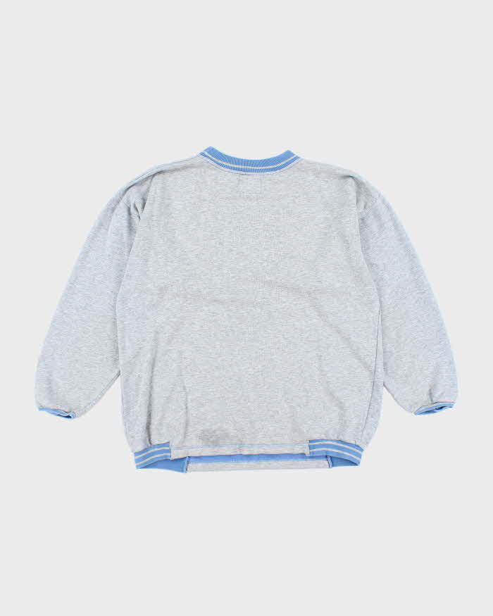 Vintage 90's Sports Graphic Ringer Style Sweatshirt - M