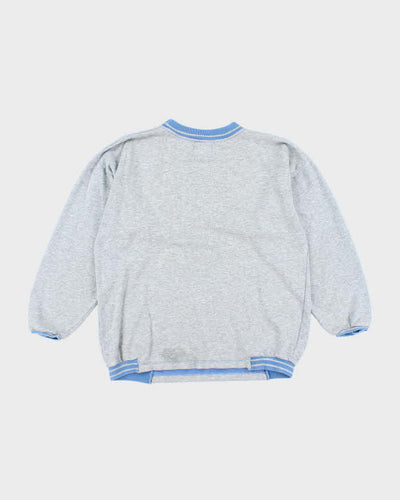 Vintage 90's Sports Graphic Ringer Style Sweatshirt - M