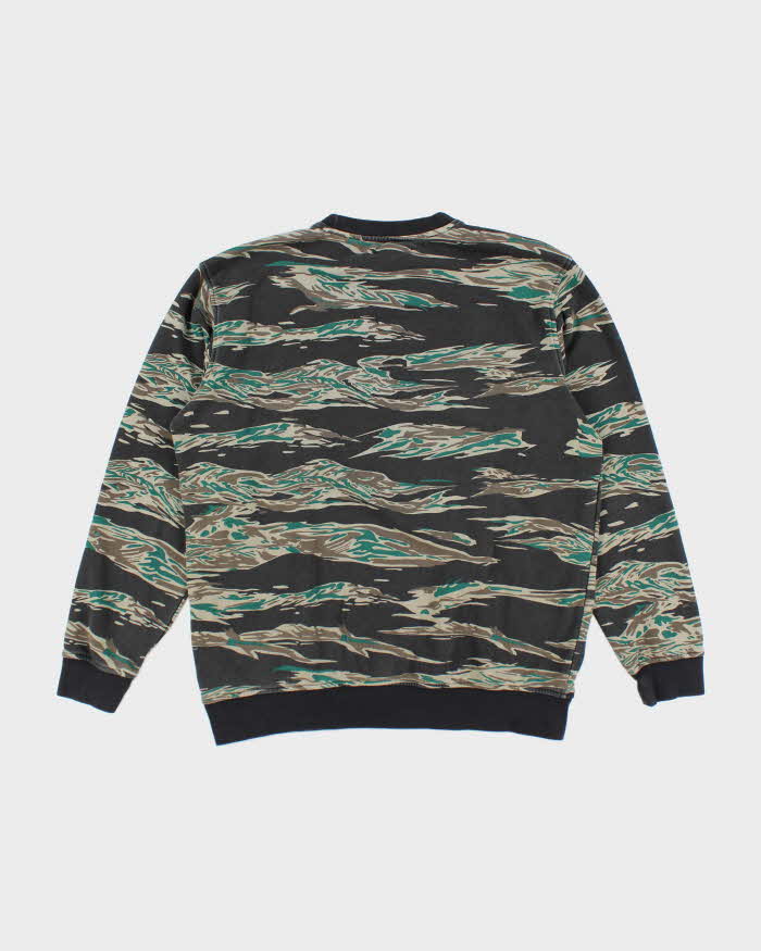 Vintage Y2K Adidas Tree Bark Camo Sweatshirt - L