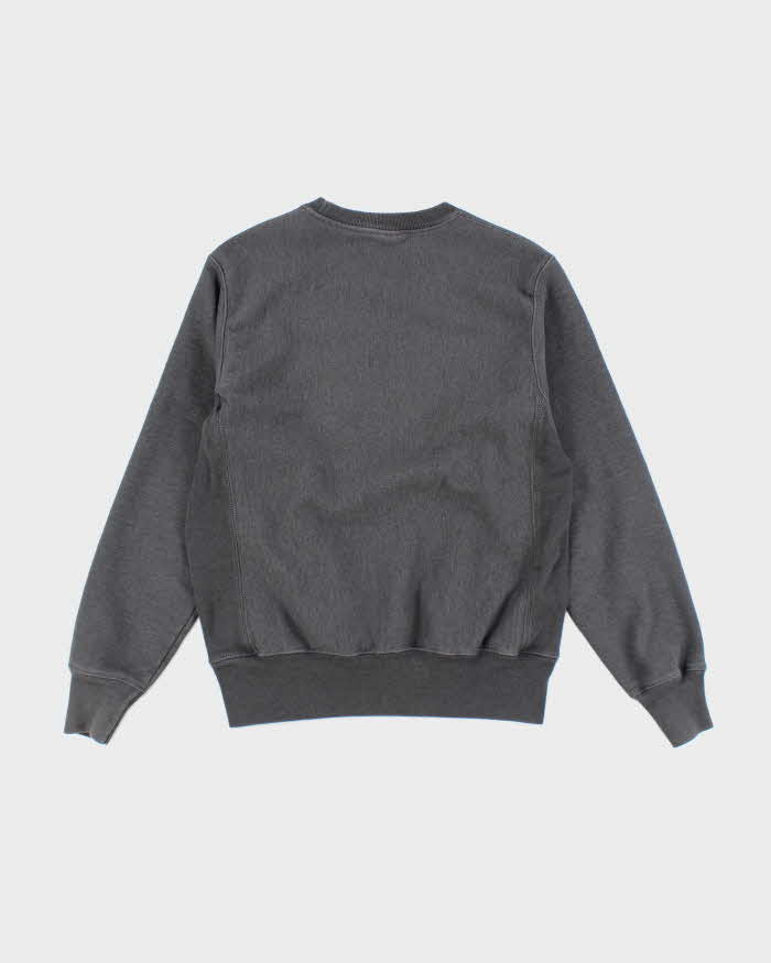 Vintage Champion Heavyweight Faded Grey Reverse Weave Sweatshirt - S