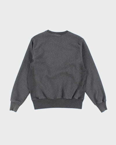Vintage Champion Heavyweight Faded Grey Reverse Weave Sweatshirt - S