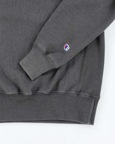 Vintage Champion Heavyweight Faded Grey Reverse Weave Sweatshirt - S