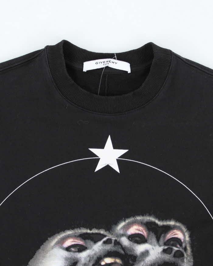 Vintage Givenchy Monkey Twin Head Graphic Sweatshirt - XS