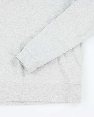 Vintage Burberry Brit Small Embroidered Logo Quarter Zip Sweatshirt - L