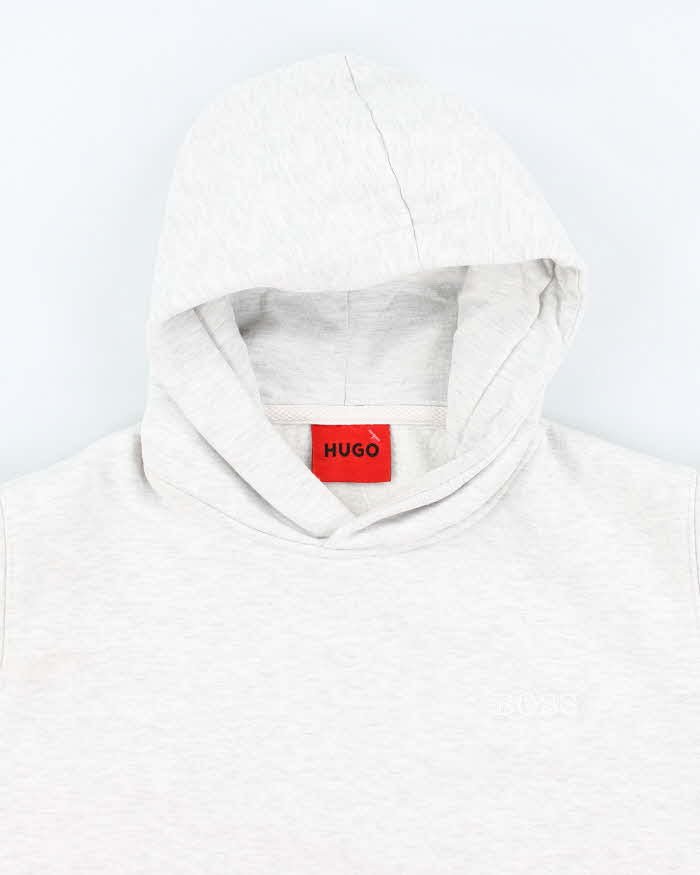 Vintage Hugo Boss Heavyweight Oversized Small Logo Hoodie - L