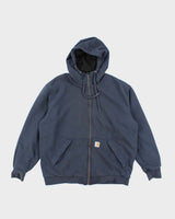 Vintage Carhartt Heavyweight Lined Zip Up Hoodie - L