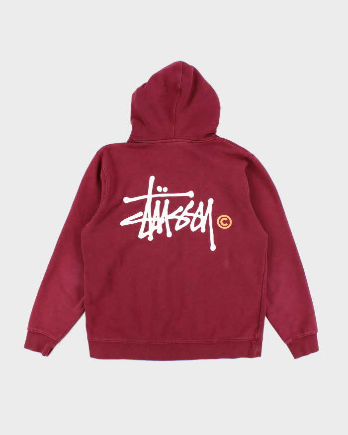 Vintage 2000's Stussy Small Logo Hoodie - M
