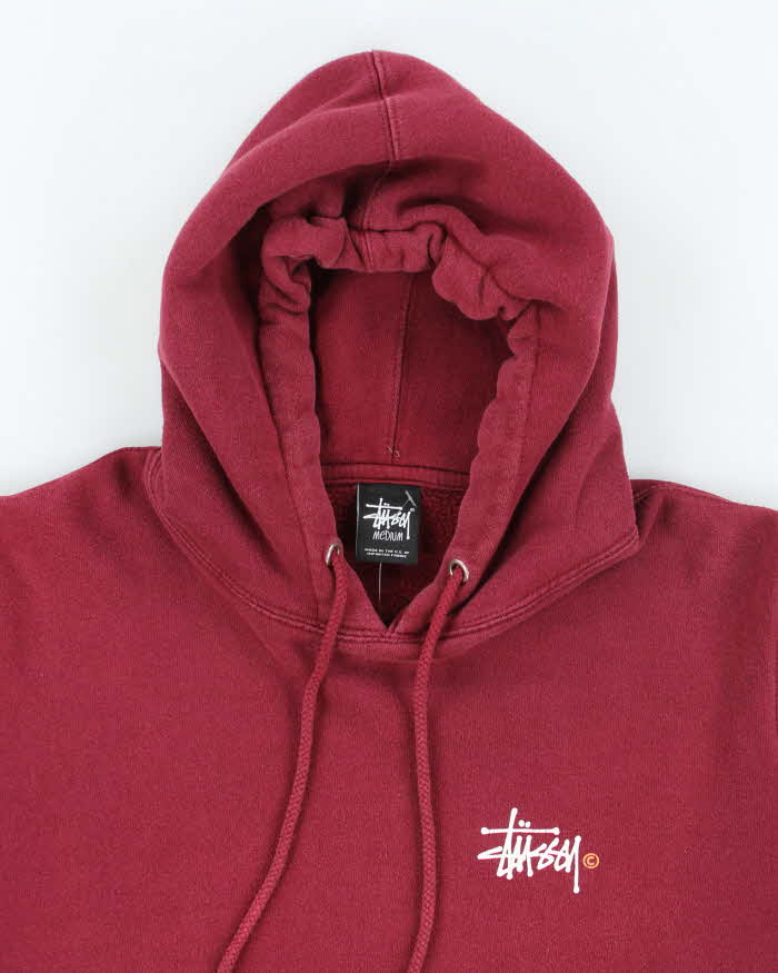 Vintage 2000's Stussy Small Logo Hoodie - M