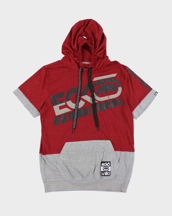 Vintage Y2K Ecko Unltd Short Sleeved Hoodie - M
