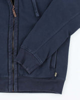 Vintage Y2K Timberland Spell Out Zip Up Hoodie - L