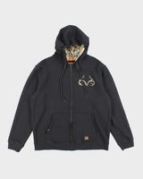 Vintage Y2K Real Tree Oversized Zip Up Hoodie - XL