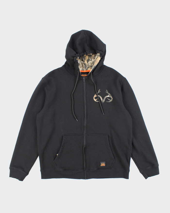 Vintage Y2K Real Tree Oversized Zip Up Hoodie - XL