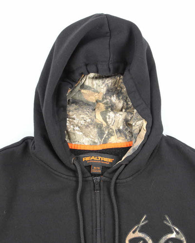 Vintage Y2K Real Tree Oversized Zip Up Hoodie - XL