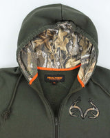 Vintage Y2K Real Tree Small Camo Logo Zip Up Hoodie - M