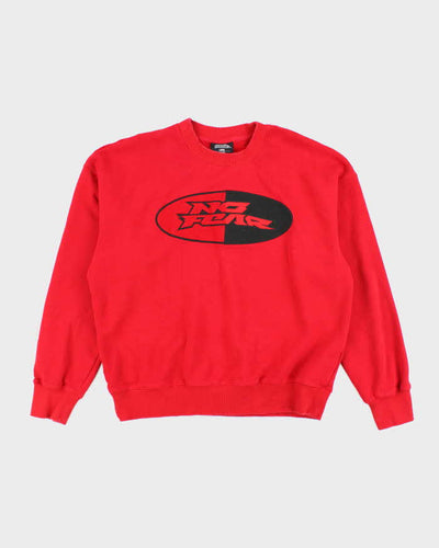 Vintage Y2K No Fear Boxy Big Centre Logo Sweatshirt - L