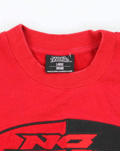 Vintage Y2K No Fear Boxy Big Centre Logo Sweatshirt - L