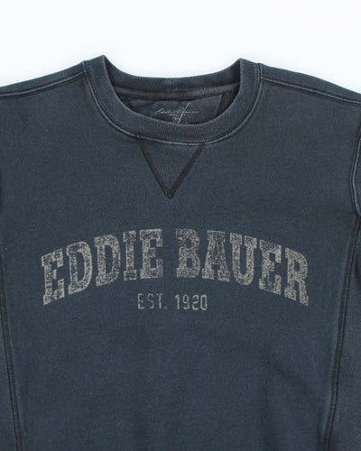 Vintage 2000's Eddie Bauer Spell Out Heavyweight Sweatshirt - S