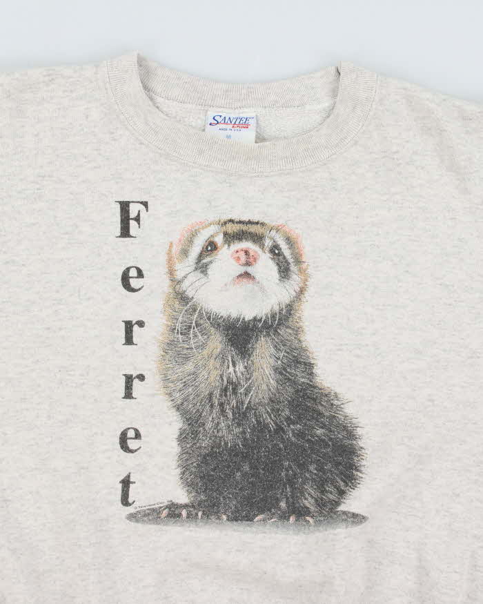 Vintage 90's Ferret Big Graphic Sweatshirt - M