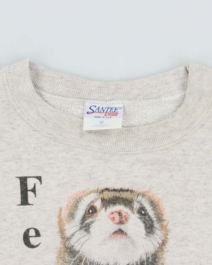 Vintage 90's Ferret Big Graphic Sweatshirt - M
