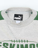 Vintage Y2K Puma Edmonton Elks Canadian Football Sweatshirt - M