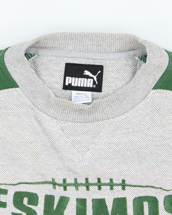 Vintage Y2K Puma Edmonton Elks Canadian Football Sweatshirt - M