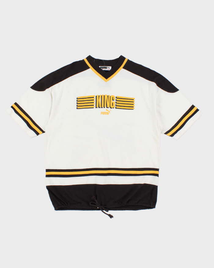 Vintage 90's Puma King Short Sleeve Centre Logo Sweatshirt - M