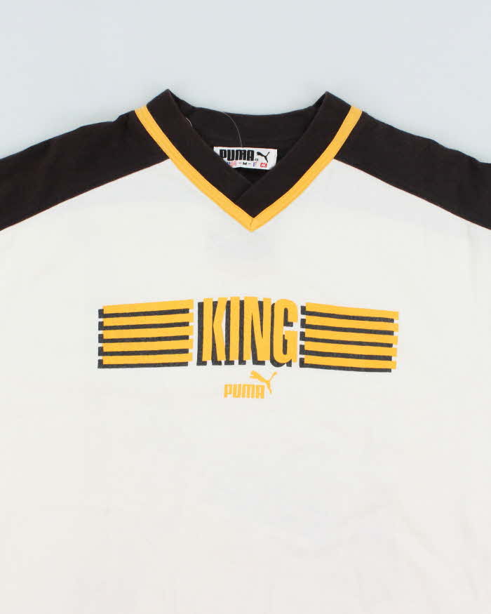 Vintage 90's Puma King Short Sleeve Centre Logo Sweatshirt - M