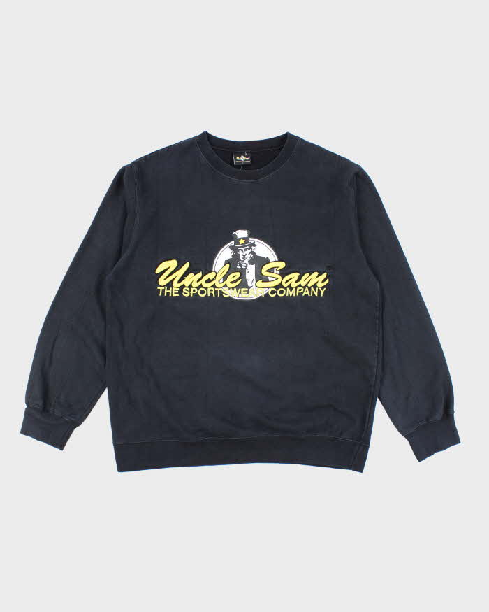 Vintage Y2K Uncle Sam Embroidered Graphic Sweatshirt - L