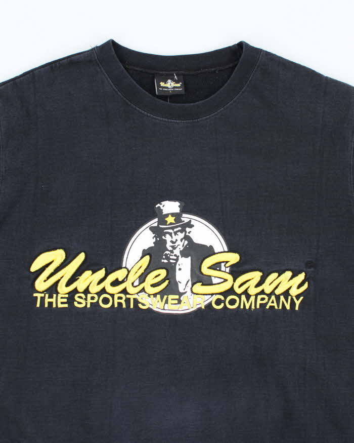 Vintage Y2K Uncle Sam Embroidered Graphic Sweatshirt - L