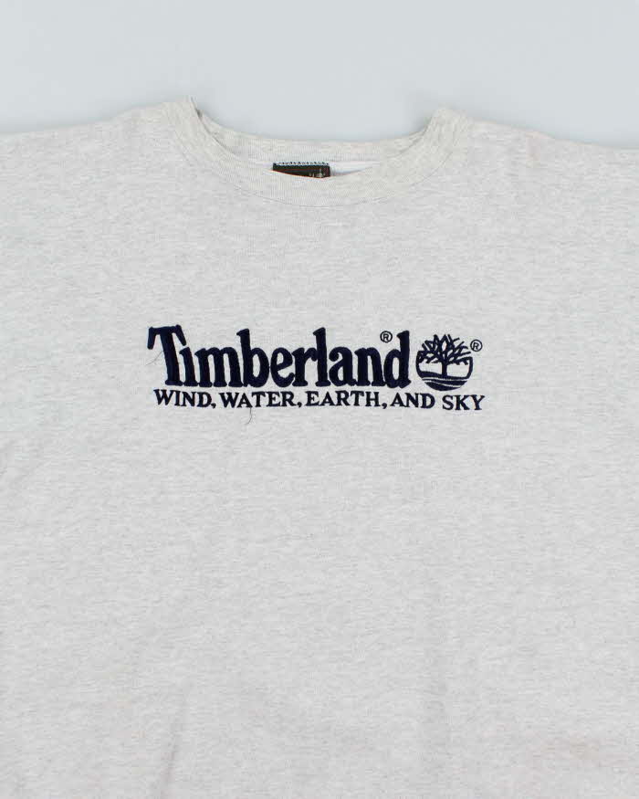 Vintage Y2K Timberland Weather Gear Embroidered Sweatshirt - L