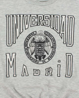 Vintage 90's Madrid University Graphic Print Sweatshirt - M