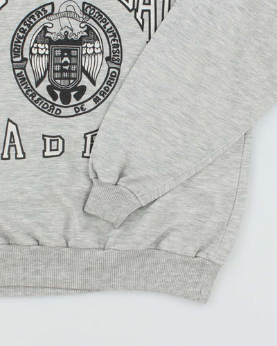 Vintage 90's Madrid University Graphic Print Sweatshirt - M