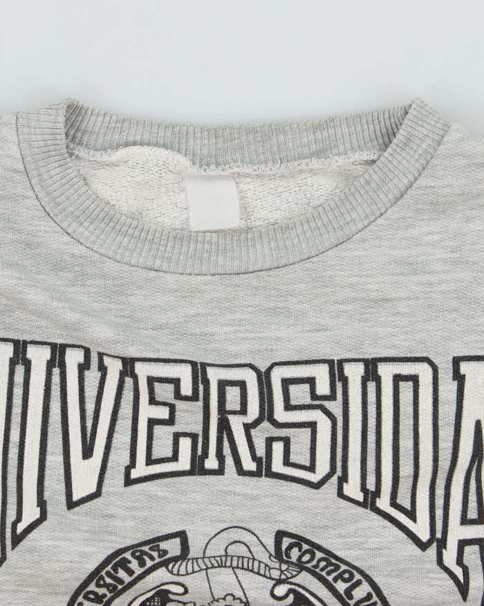 Vintage 90's Madrid University Graphic Print Sweatshirt - M