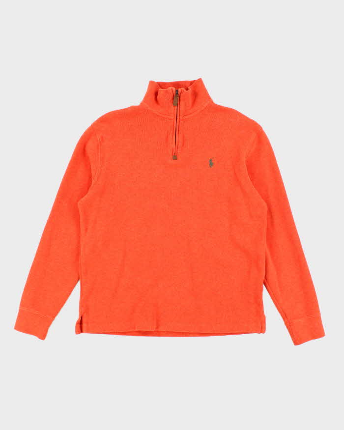 Vintage 2000's Ralph Lauren Small Horse Quarter Zip Sweatshirt - S