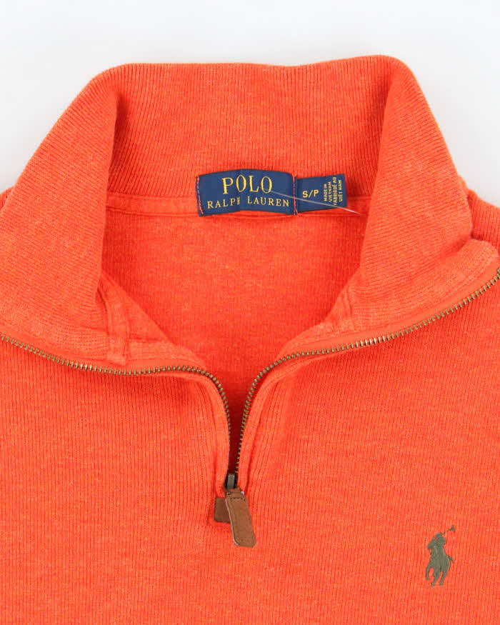 Vintage 2000's Ralph Lauren Small Horse Quarter Zip Sweatshirt - S